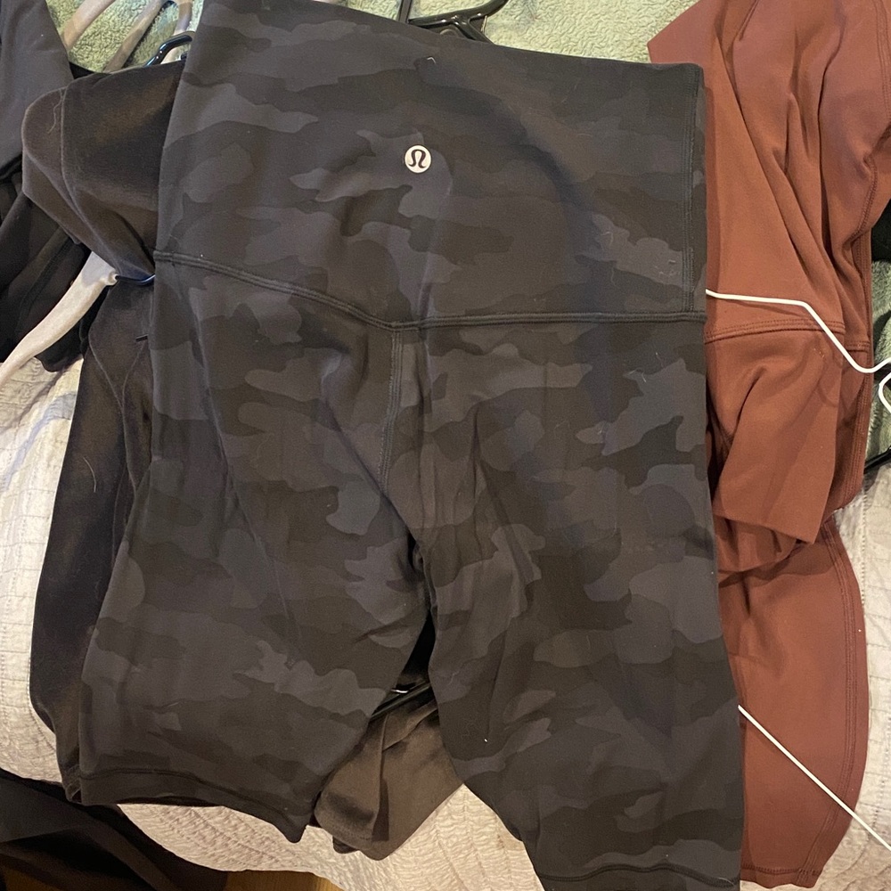lululemon athletica Black Camo Women's Shorts
